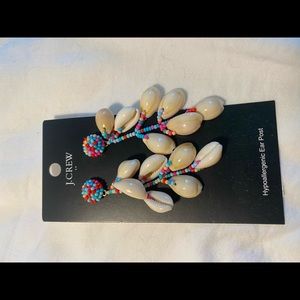 Jcrew shells dangle earrings NWT!